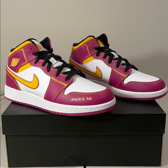 NEW Nike Air Jordan 1 Mid “Dia De Los Muertos” GS - Picture 3 of 8